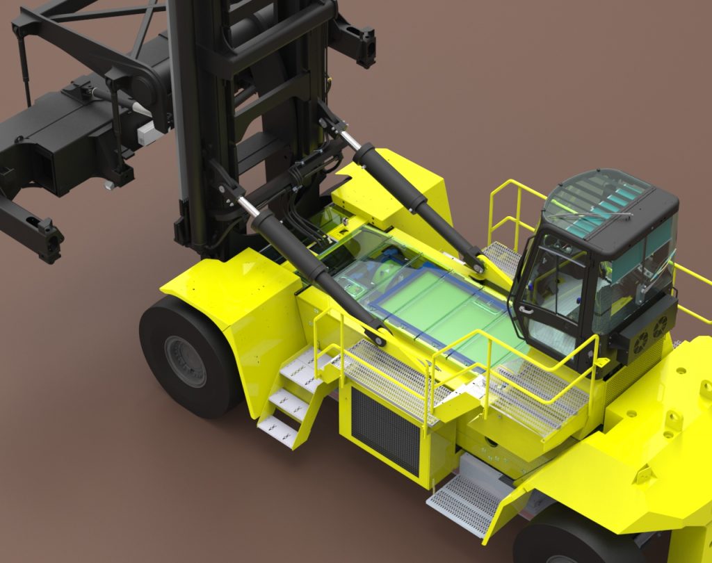 HYSTER ELECTRIC CONTAINER TRUCK